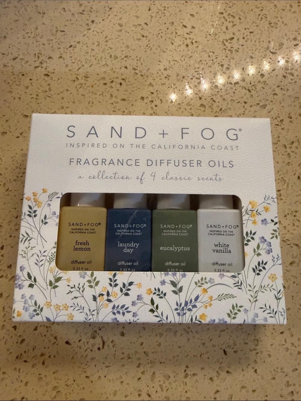 Sand + fog diffuser oil 4x 10 ml each